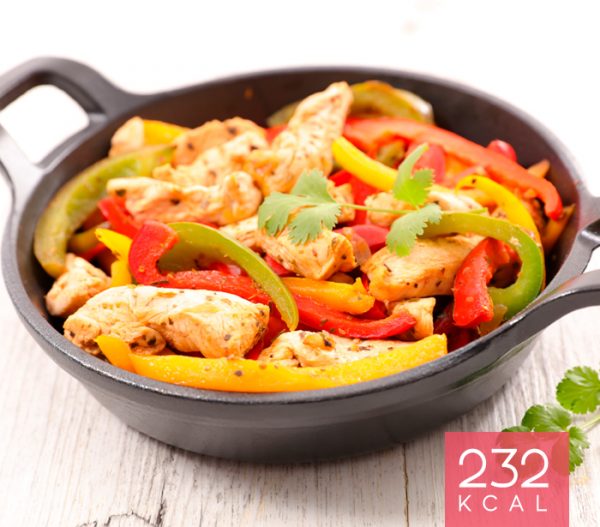 Fajitas De Frango No Forno - Dieta Biotrês